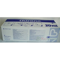 Chirana LUER Striekačka injekčná 20ml, jednorazová 80ks