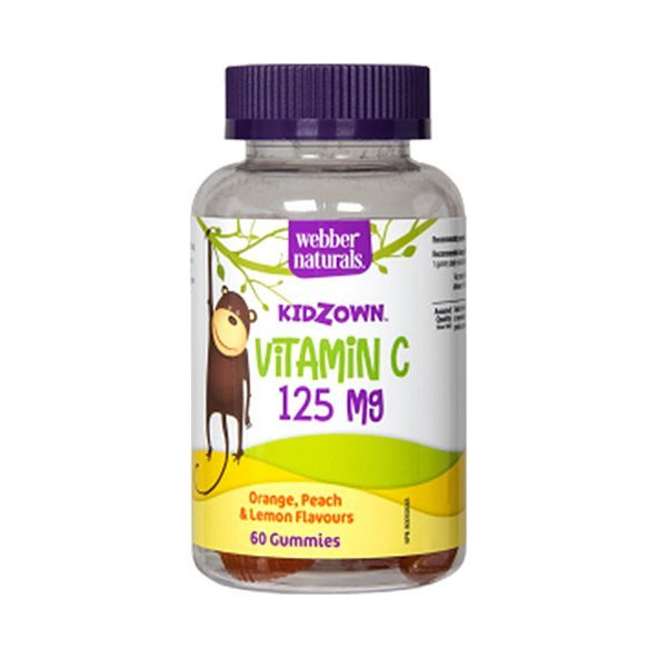 Webber Naturals Kidzown Vitamin C 125 mg 60 tbl