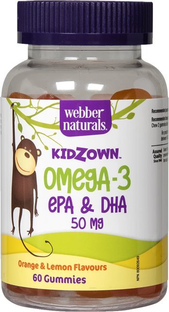 E-shop Webber Naturals Kidzown Omega - 3 kids 60 tbl
