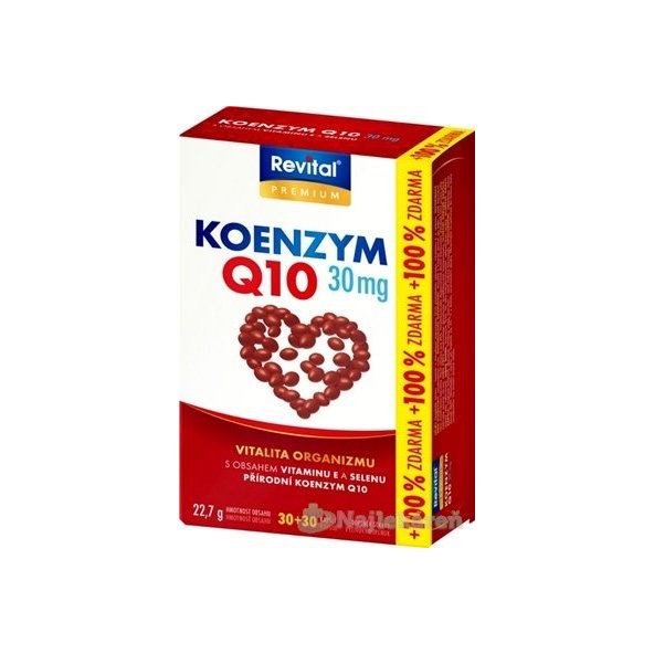 Revital KOENZÝM Q10 30 mg + VITAMÍN E + SELÉN 60cps