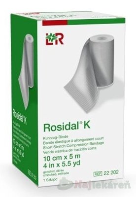 ROSIDAL K 10cmx5m obväz s krátkym ťahom 1ks