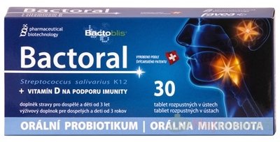 E-shop BACTORAL+vitamín D- orálne probiotikum, 30 žuvacích tbl