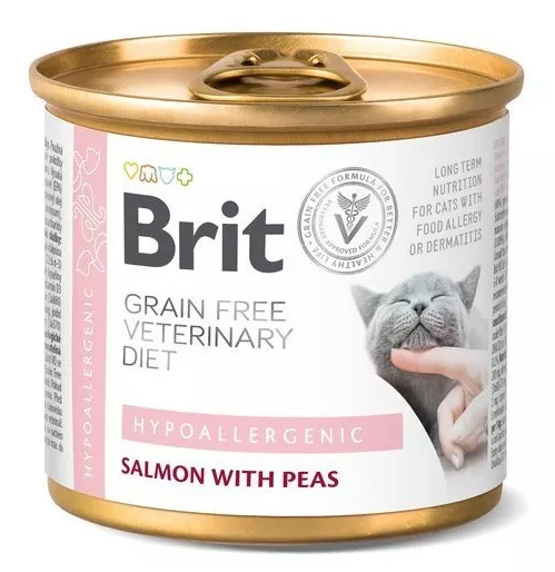 E-shop Brit Veterinary Diets GF cat Hypoallergenic konzerva pre mačky 200g