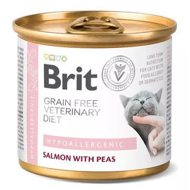 Brit Veterinary Diets GF cat Hypoallergenic konzerva pre mačky 200g