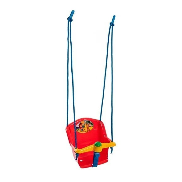 TEDDIES Hojdačka Baby s pískátkem plast červená