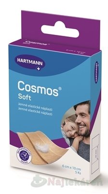 E-shop COSMOS Jemná náplasť na rany z netkanej textílie, pre citlivú pokožku (6x10cm) 5ks