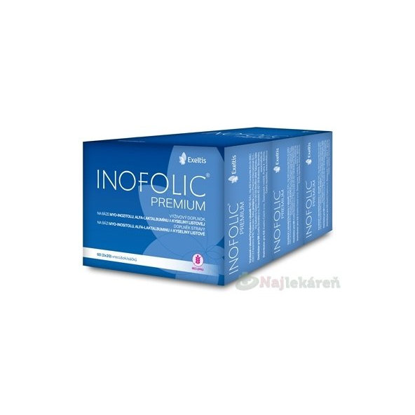 INOFOLIC PREMIUM s kys. listovou, 3x20 ks