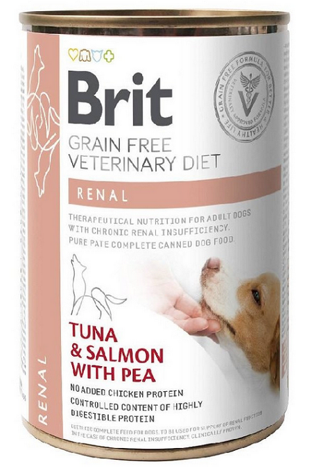E-shop Brit Veterinary Diets GF dog Renal 400g konzerva