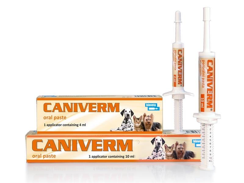 E-shop Caniverm perorálna pasta na odčervenie psov a mačiek 10ml