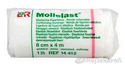 E-shop MOLLELAST 8cmx4m obväz elastický fixačný, jednotlivo balený 1ks