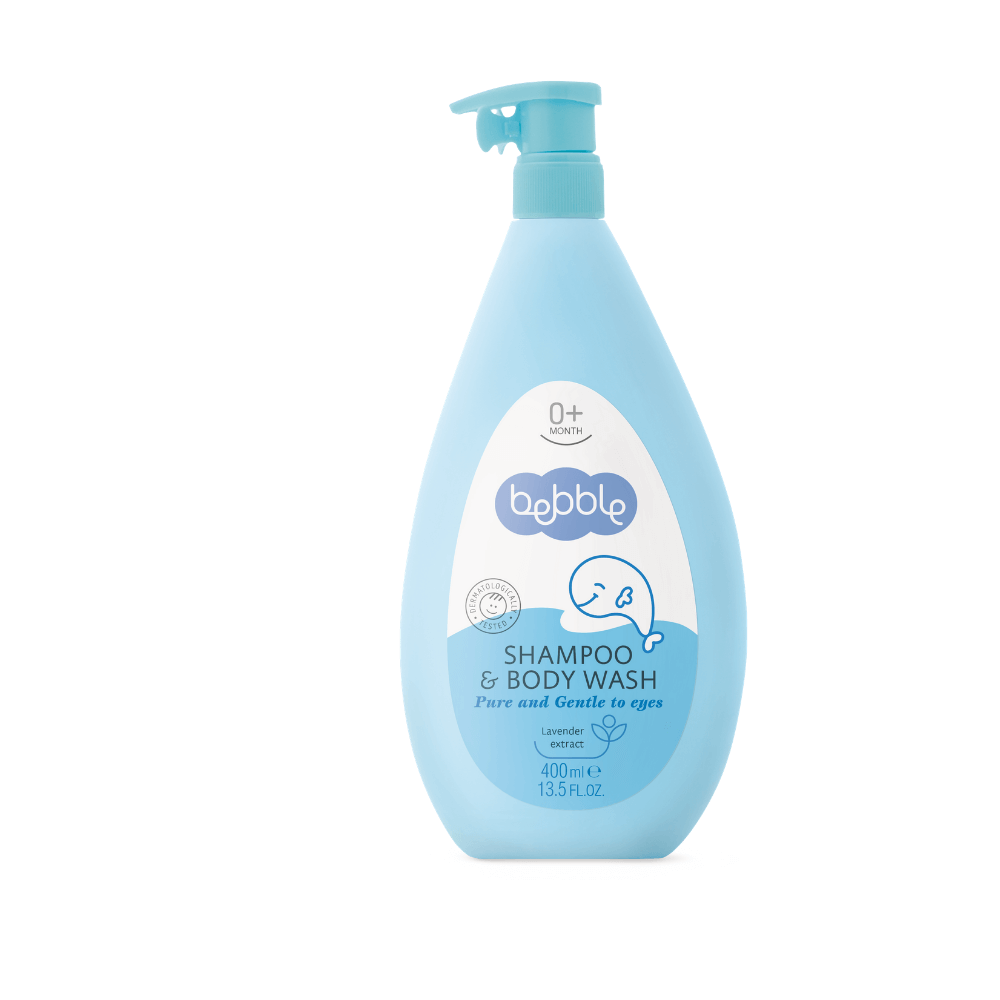 E-shop Detský šampón a umývací gél s levanduľou Bebble 400 ml