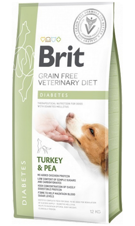 E-shop Brit Veterinary Diets GF dog Diabetes granule pre psy 12kg
