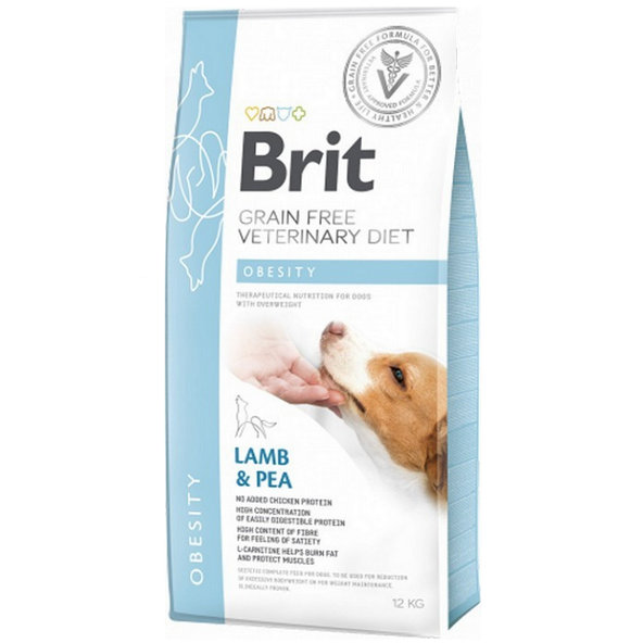 Brit Veterinary Diets GF dog Obesity granule pre psy 12kg