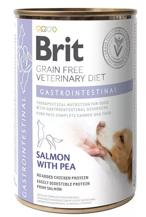 E-shop Brit Veterinary Diets GF dog Gastrointestinal 400g konzerva