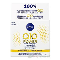NIVEA Spevňujúci denný krém Q10 POWER  SPF15 proti vráskam, normálna pleť 50 ml