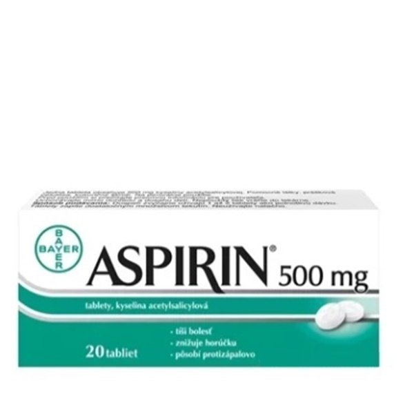 E-shop Aspirin 500 mg proti bolesti a horúčke 20 tbl