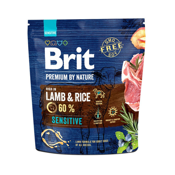 Brit Premium by Nature dog Sensitive Lamb 1kg