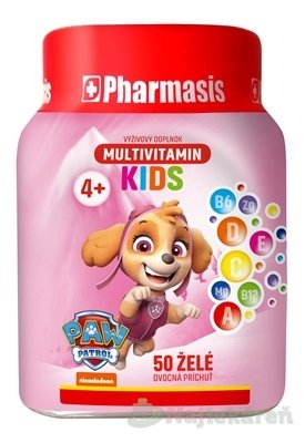 E-shop Pharmasis MULTIVITAMIN KIDS Labková patrola, 50ks želé