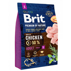 Brit Premium by Nature dog Adult S 3kg