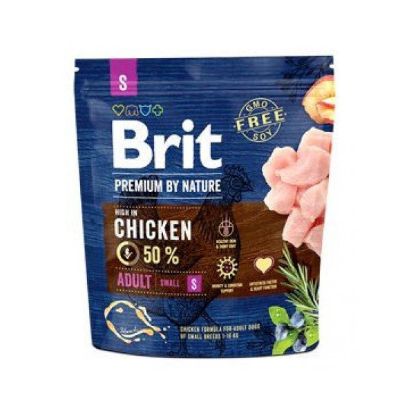 Brit Premium by Nature dog Adult S 1kg