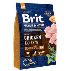 Brit Premium by Nature dog Senior S + M 3kg