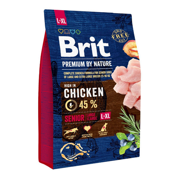 Brit Premium by Nature dog Senior L + XL Chicken 3kg