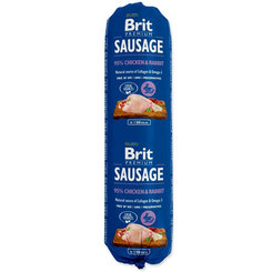 Saláma BRIT dog Chicken & Rabbit 800g