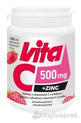 E-shop Vitabalans Vita C 500 mg + zinok, 150 tbl