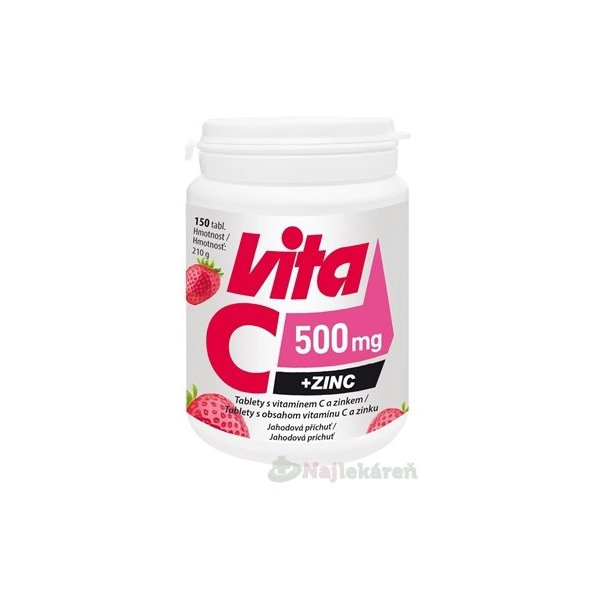 Vitabalans Vita C 500 mg + zinok, 150 tbl