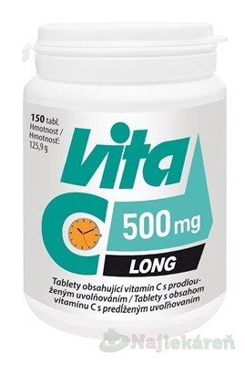 E-shop Vitabalans Vita C LONG 500 mg, 150 tbl