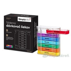 SimplyMED Týždenný dávkovač liekov - vysúvací