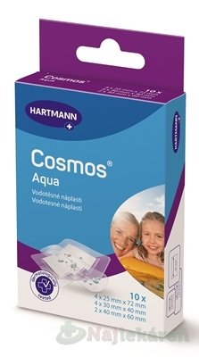 E-shop COSMOS Do vody (AQUA) náplasť na rany,3 veľkosti 10ks