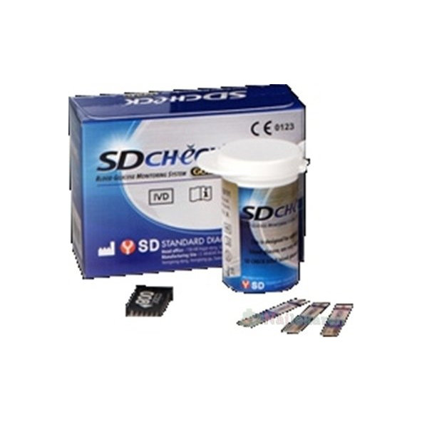 Prúžky testovacie ku glukomeru SD CHECK GOLD 2x25 (50ks)