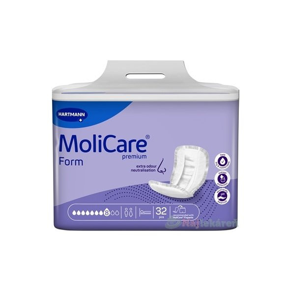 MoliCare Premium Form 8 kvapiek, vkladacie plienky, 32ks
