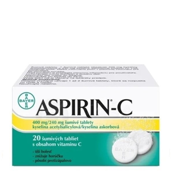 E-shop Aspirin-C proti bolesti 20 šumivých tabliet