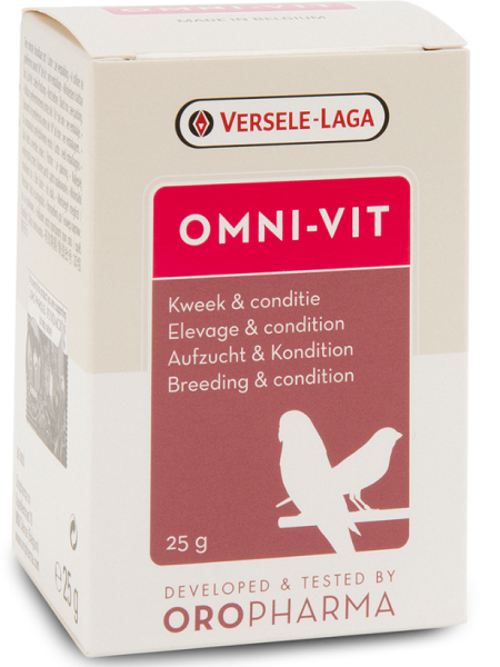 E-shop Versele Laga Oropharma Omni Vit - zmes vitamínov a aminokyselín pre vtáky 25g