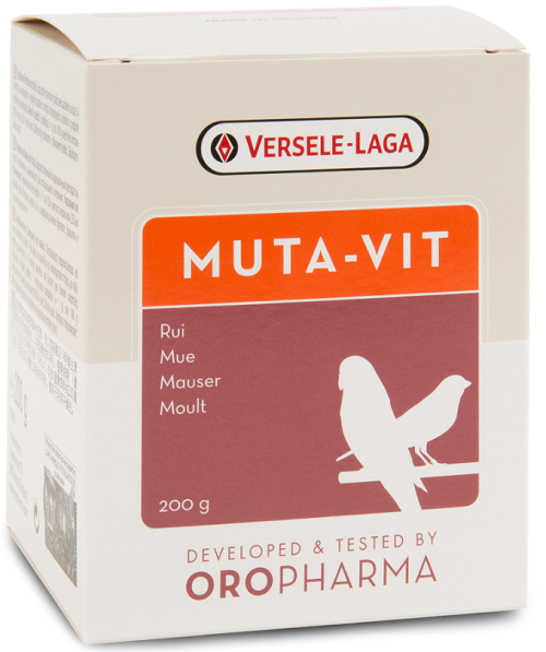 E-shop Versele Laga Oropharma Muta Vit - špeciálna zmes vitamínov a aminokyselín pre vtáky 200g