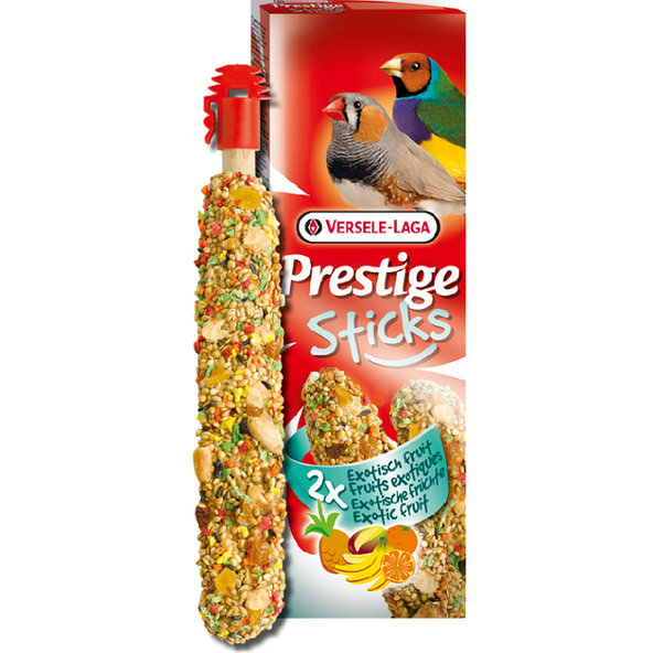 Maškrta Versele Laga Prestige Sticks Finches Exotic Fruit 2ks 60g