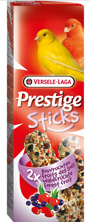 E-shop Maškrta Versele Laga Prestige Sticks pre kanáriky s lesným ovocím 2ks 60g