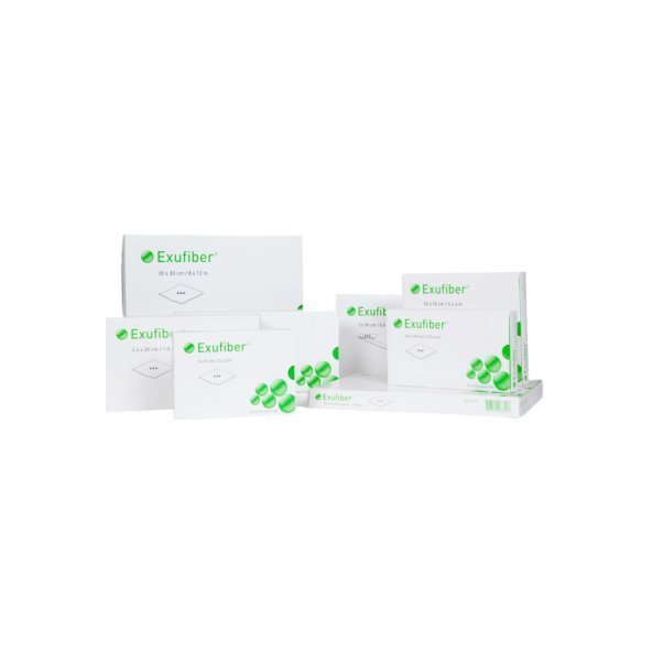 Exufiber krytie na rany hydrovláknité 15x15cm, 10ks