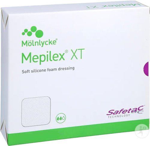 Mepilex XT obväz hydropolymérový, nelepivý (211400) 20x20cm, 5ks