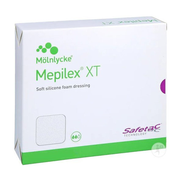 Mepilex XT obväz hydropolymérový, nelepivý (211400) 20x20cm, 5ks