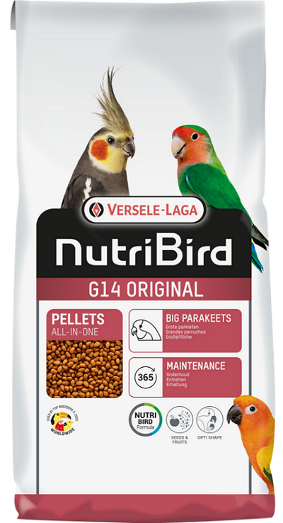 E-shop Versele Laga NutriBird G14 Original - pre stredne veľké papagáje 10kg