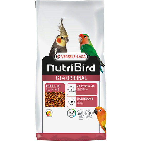 Versele Laga NutriBird G14 Original - pre stredne veľké papagáje 10kg