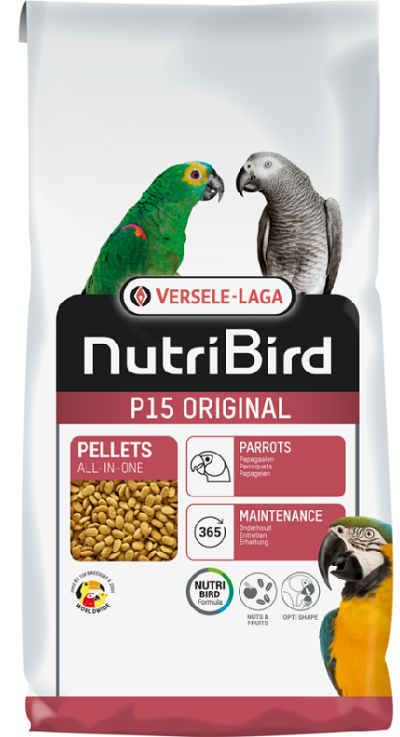 Versele Laga NutriBird P15 Original - pelety pre veľké papagáje 3kg