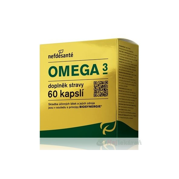 nefdesanté OMEGA 3 výživový doplnok, 60ks