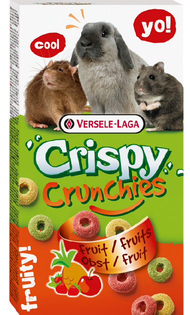E-shop Maškrta Versele Laga Crispy Crunchies Fruit pre hlodavce - s ovocím 75g