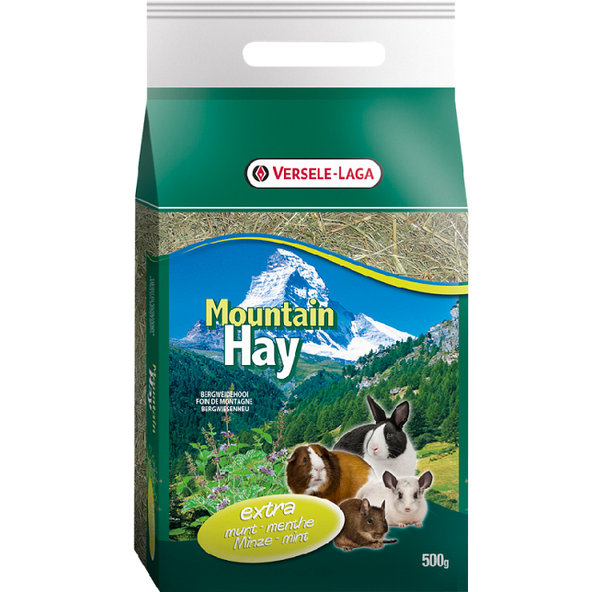 Versele Laga Mountain Hay - seno pre hlodavce s lístkami mäty 500g