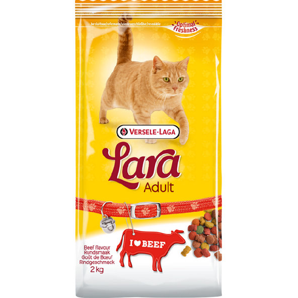 Versele Laga Lara Premium Cat Adult Beef - hovädzie, granule pre mačky 2kg