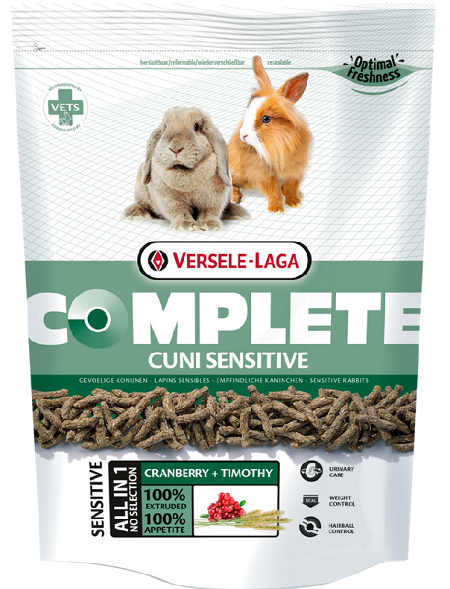 E-shop Versele Laga Complete Cuni Sensitive - pre králikov s citlivým zažívaním 500g